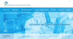Desktop Screenshot of orthozentrum.ch