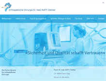 Tablet Screenshot of orthozentrum.ch